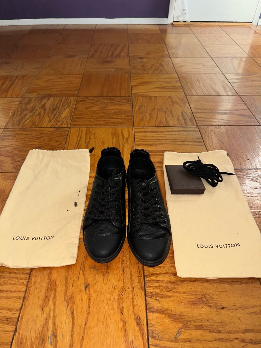 Louis Vuitton Black Monogram Sneakers